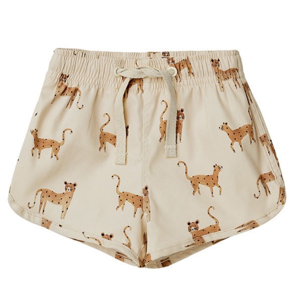 Rylee + Cru Swim Trunk Leopard